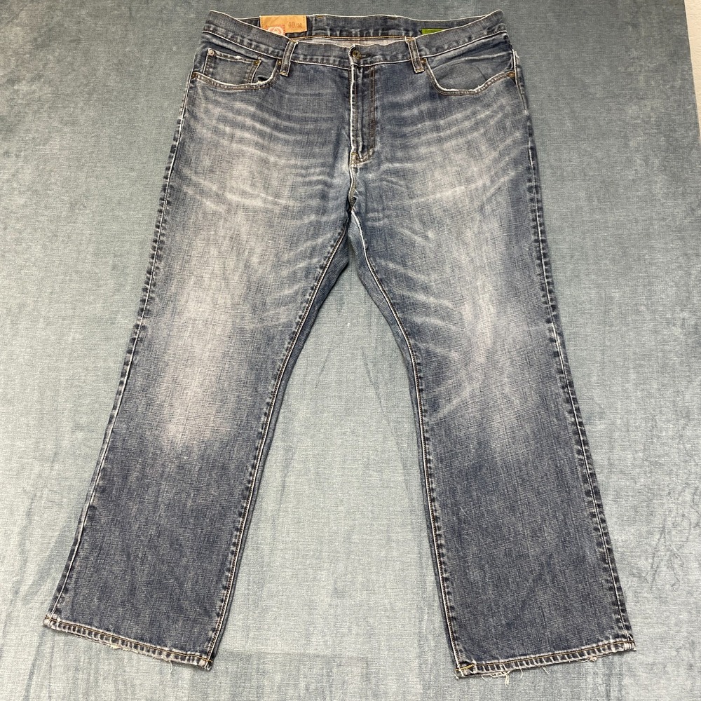 Gap 1969 Jeans Womens 40/30 Blue Denim Straight Leg High Rise Trendy Medium Wash